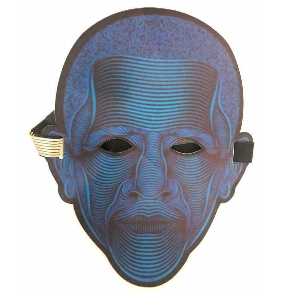 Sound Reactive LED Mask Activated Street Dance Anonymous Face Halloween Party